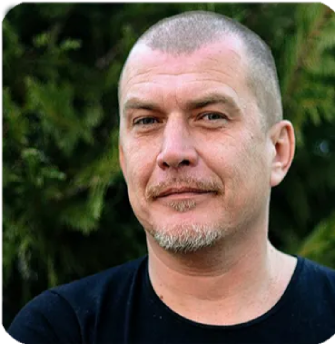 David smiling at home looking relaxed after using TC24 as part of his daily routine